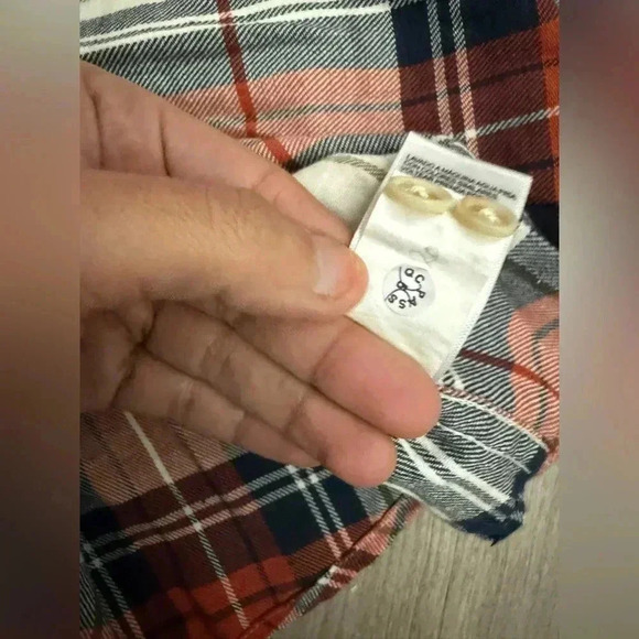 NWT Lucky Brand Flannel shirt Large Men’s - Picture 9 of 9